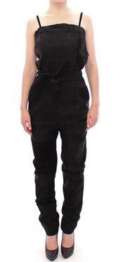 La Maison du Couturier Black Leather Jumpsuit -   -  La Maison du Couturier.